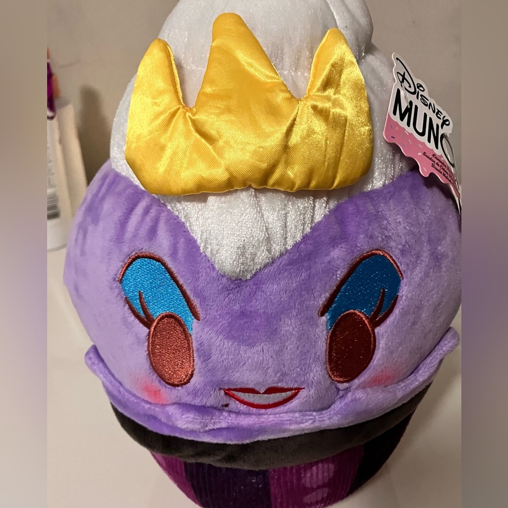 NWT Disney Munchlings Ursula Cupcake 12” plush